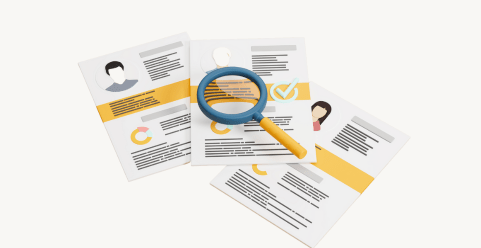 Symbolische Darstellung eines professionellen Bewerbungsmanagements – zeitnahe Bestätigungen, Zwischenbescheide und Absagen als Teil einer erfolgreichen Kommunikation.